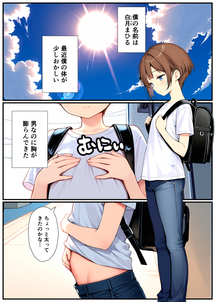 [悪魔ほろほろ] [AI生成]子宮誕生〜女の子になった体でセックスに溺れる学校生活〜-本地漫画站