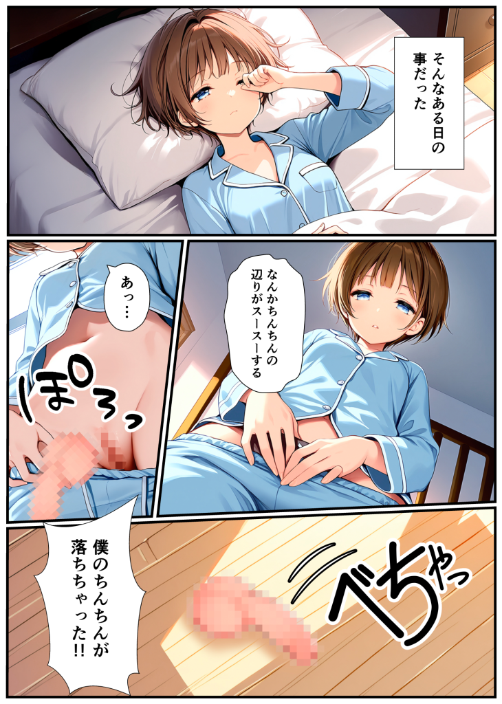 图片[2]-[悪魔ほろほろ] [AI生成]子宮誕生〜女の子になった体でセックスに溺れる学校生活〜-本地漫画站