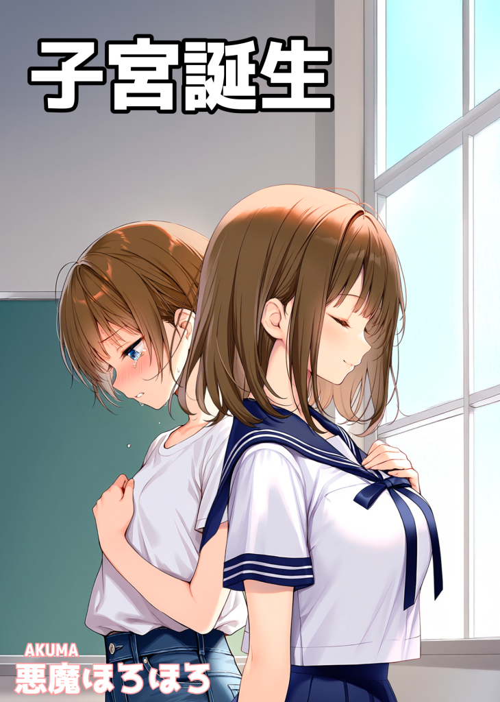 图片[9]-[悪魔ほろほろ] [AI生成]子宮誕生〜女の子になった体でセックスに溺れる学校生活〜-本地漫画站