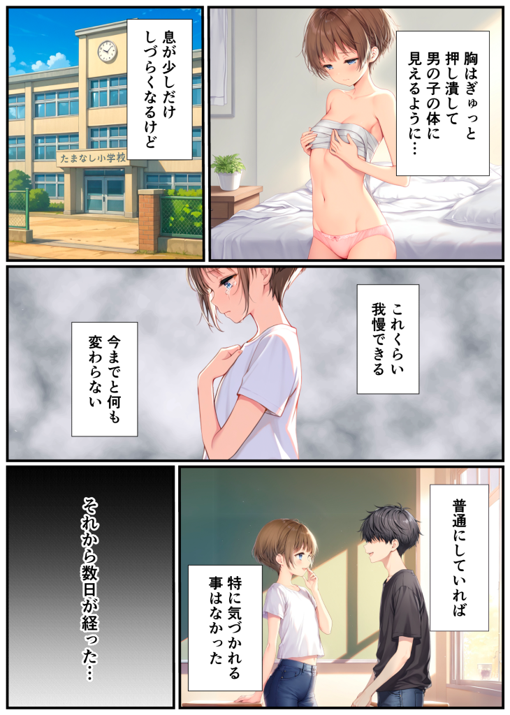 图片[11]-[悪魔ほろほろ] [AI生成]子宮誕生〜女の子になった体でセックスに溺れる学校生活〜-本地漫画站