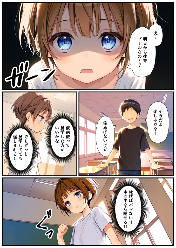 图片[12]-[悪魔ほろほろ] [AI生成]子宮誕生〜女の子になった体でセックスに溺れる学校生活〜-本地漫画站