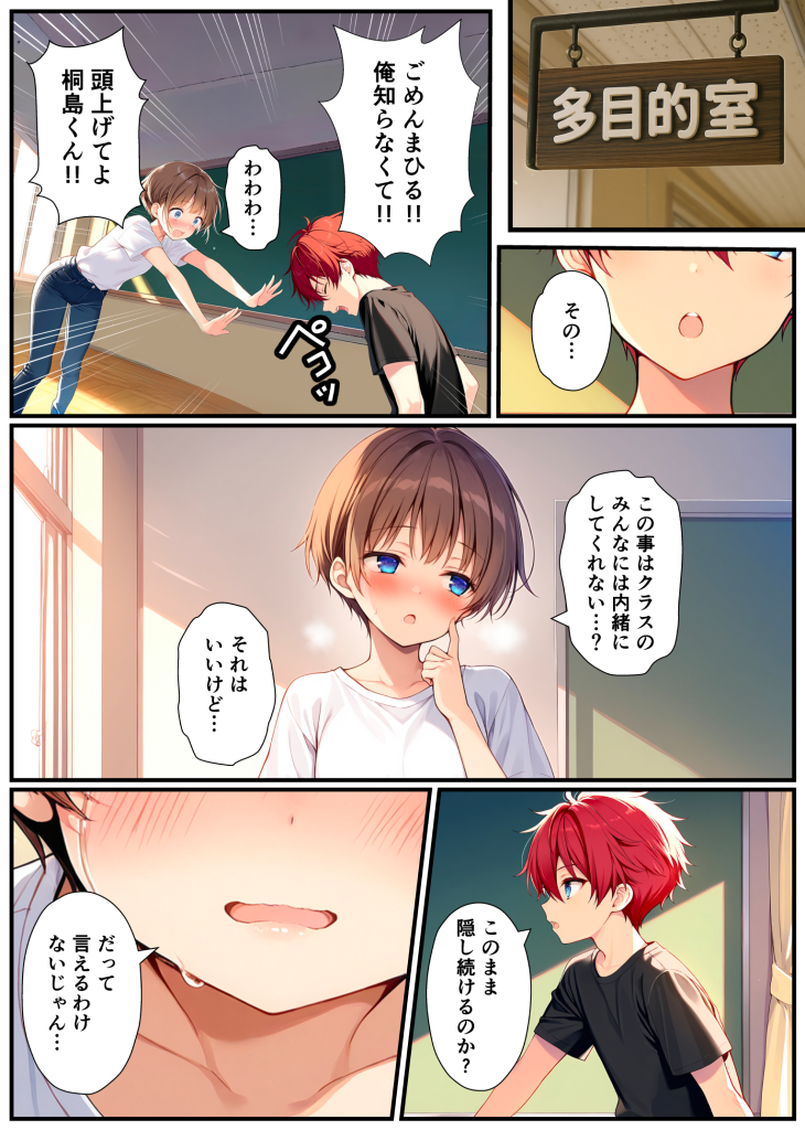 图片[19]-[悪魔ほろほろ] [AI生成]子宮誕生〜女の子になった体でセックスに溺れる学校生活〜-本地漫画站