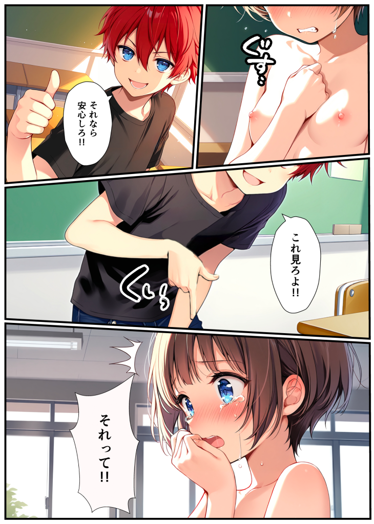 图片[25]-[悪魔ほろほろ] [AI生成]子宮誕生〜女の子になった体でセックスに溺れる学校生活〜-本地漫画站