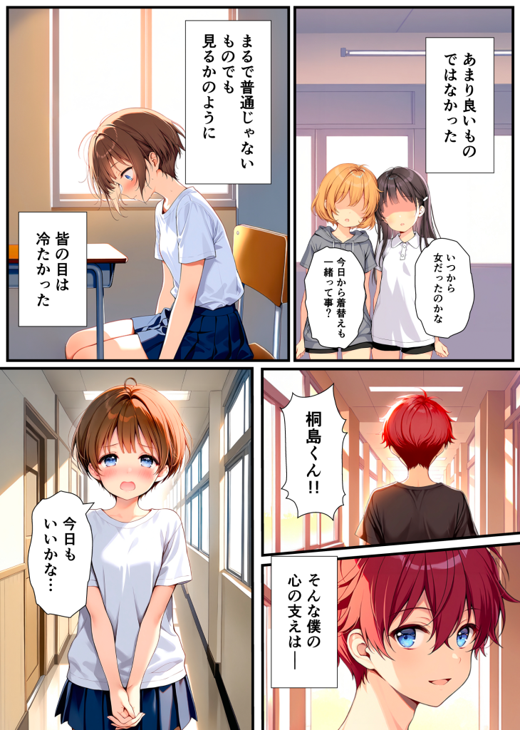 图片[52]-[悪魔ほろほろ] [AI生成]子宮誕生〜女の子になった体でセックスに溺れる学校生活〜-本地漫画站