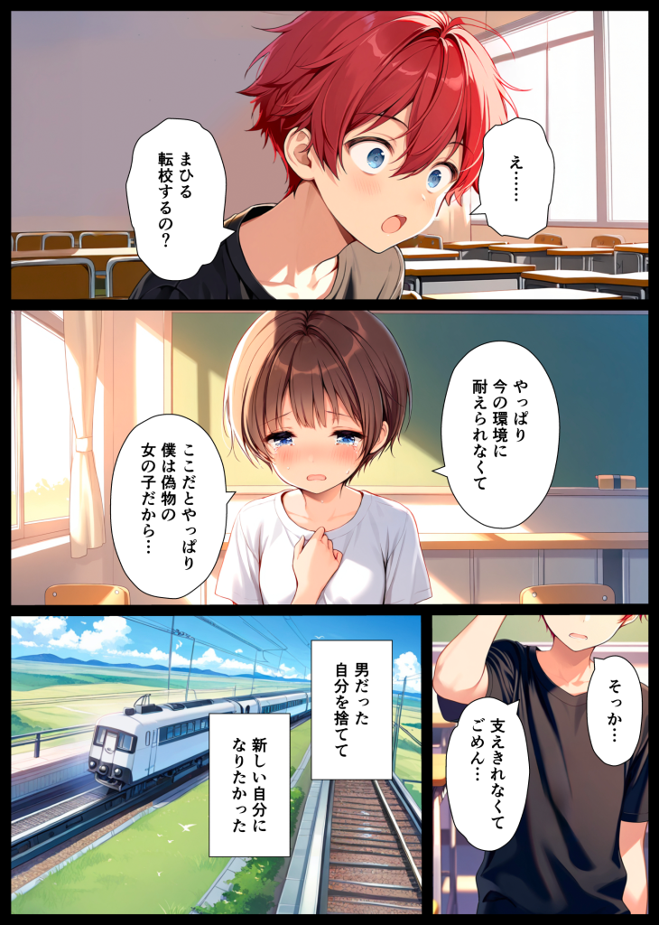 图片[58]-[悪魔ほろほろ] [AI生成]子宮誕生〜女の子になった体でセックスに溺れる学校生活〜-本地漫画站