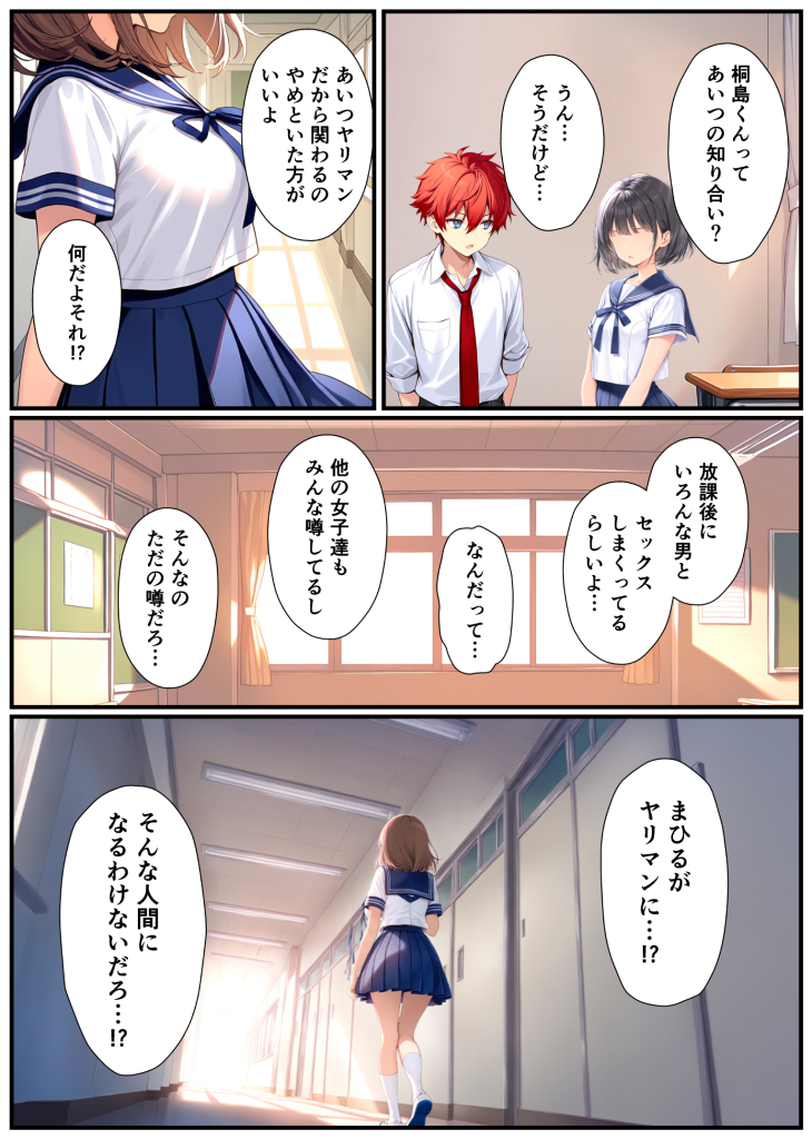 图片[72]-[悪魔ほろほろ] [AI生成]子宮誕生〜女の子になった体でセックスに溺れる学校生活〜-本地漫画站