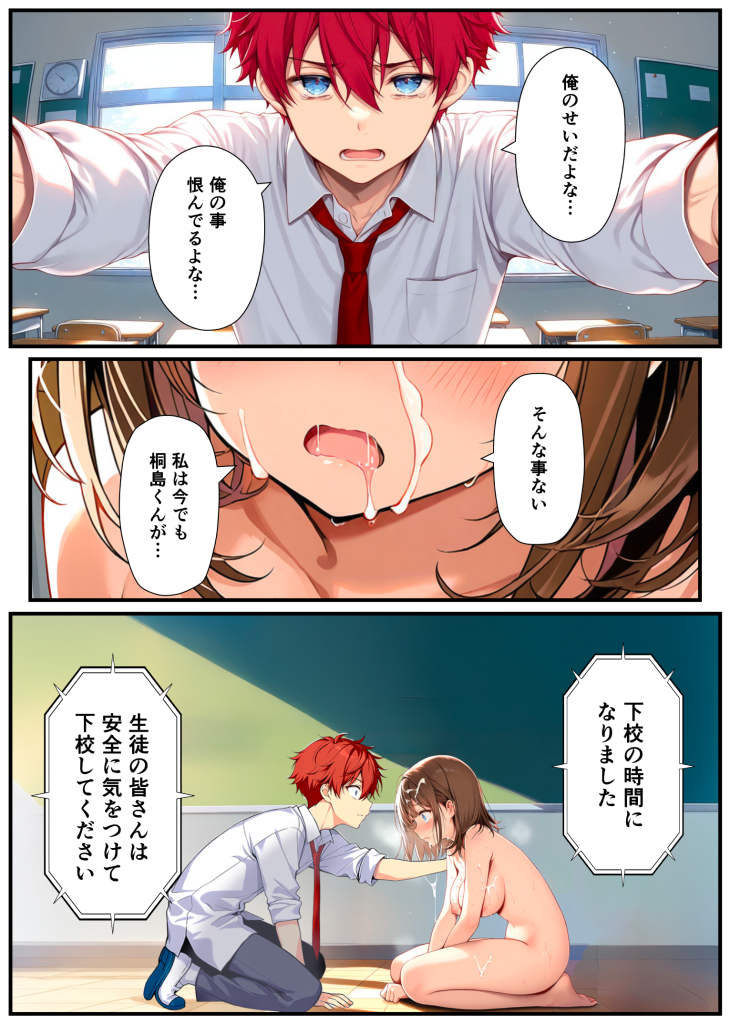 图片[83]-[悪魔ほろほろ] [AI生成]子宮誕生〜女の子になった体でセックスに溺れる学校生活〜-本地漫画站